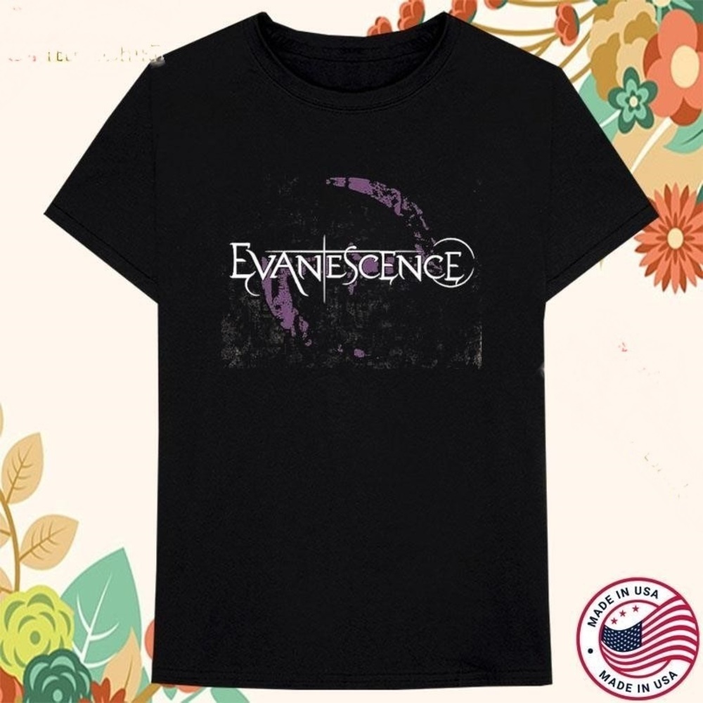 Evanescence Distressed Logo T-shirt, Evanescence T-shirts